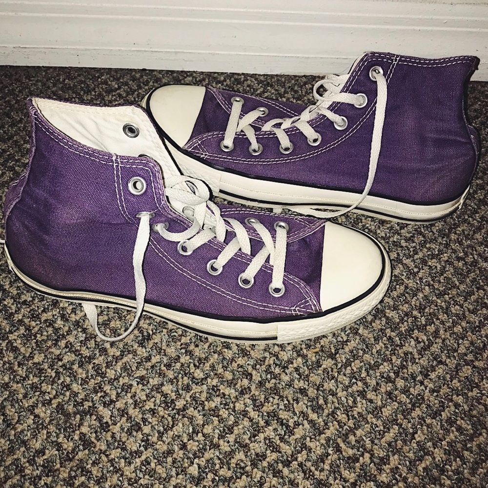 Purple High Top Converse All Stars